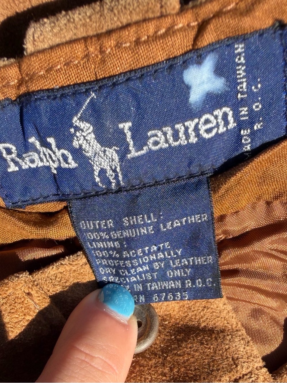 Ralph Lauren women’s genuine suede trousers